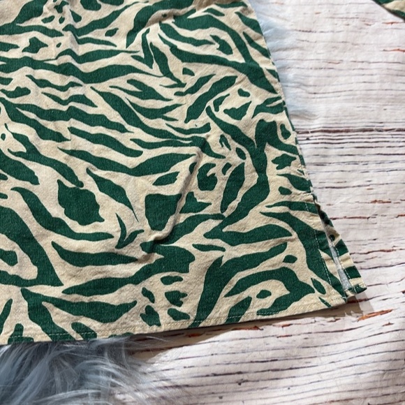 Show Me Your Mumu Green Zebra Print Pajama Set sz S - Picture 7 of 12